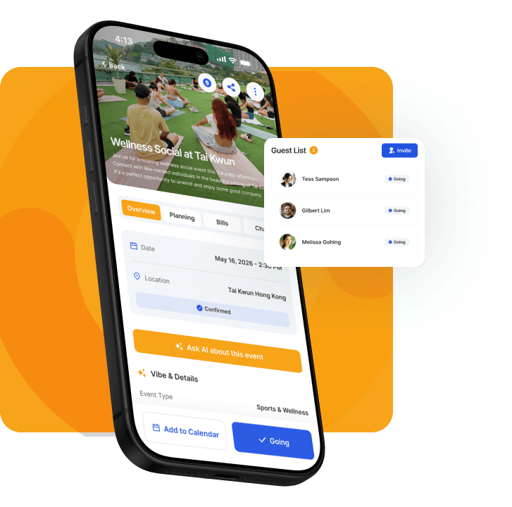 Eventfull event detail — RSVPs, guests, and tasks in one screen